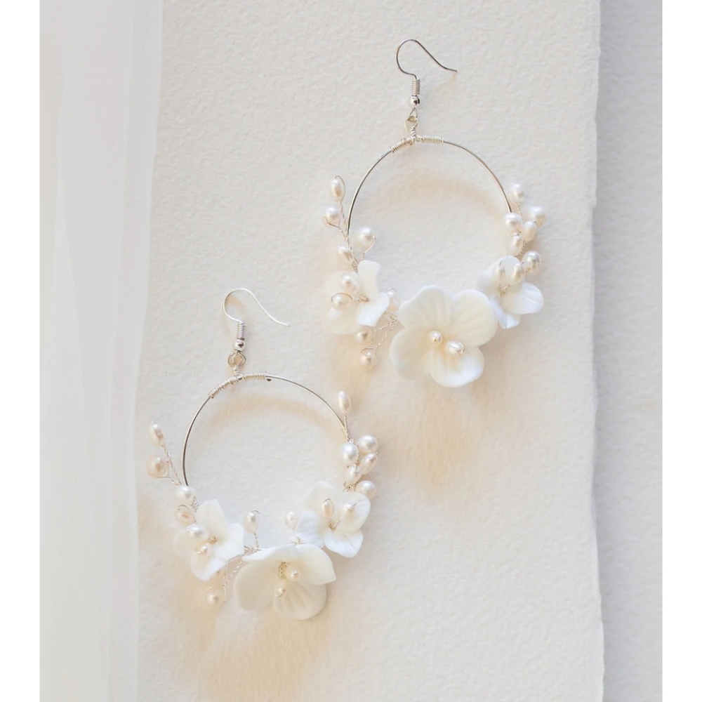 Flora Hoop Earrings